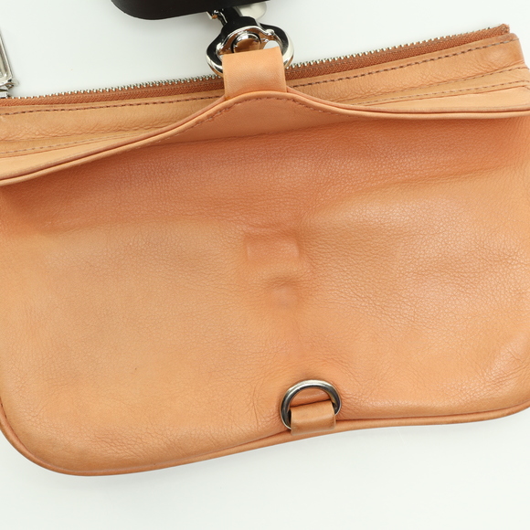 Rebecca Minkoff Leather Wristlet Clutch Purse Bag 9x6x1/2 Pink/Silver - Picture 13 of 17